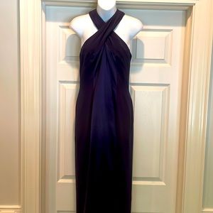 Niteline deep purple gown with tie back sz 8P